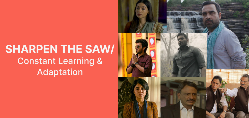 Sharpen the Saw/Constant Learning and Adaptation